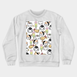 Kawaii Sushi- gold stars Crewneck Sweatshirt